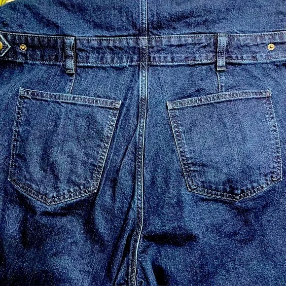 UNIVERSAL THREAD sleeveless tailored denim jumpsuit 16 NWOT - Picture 5 of 9